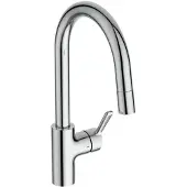 Ideal standard Ceralife Einhebel-Küchenarmatur, Niederdruck,hoher Auslauf, 1-Funktionshandbrause, Auslaufhöhe 214mm, chrom, BE255AA