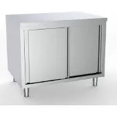 CombiSteel Arbeitsschrank mit Schiebetüren aus Edelstahl 1400x700x850mm