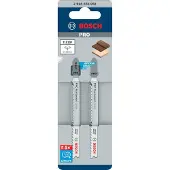 Bosch PRO Hardwood clean T101BF Stichsägeblatt, 100 mm, 2-tlg.