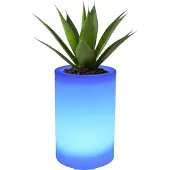 Smartwares LED Solarleuchte Blumentopf OSL_60085 weiß 30 cm RGBW