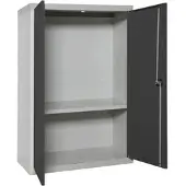 Simon Rack Aktenschrank, Mehrzweckschrank, Stahl-Aufbewahrungsschrank, 1 Ebenen, Doppeltüren, Schloss - Simonlocker