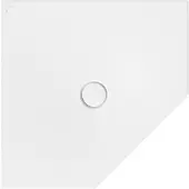 Bette BetteFloor Caro Fünfeck-Duschwanne mit BetteGlasur Plus, 1000x1000mm, 7211-434PLUS, Farbe: Ebano matt
