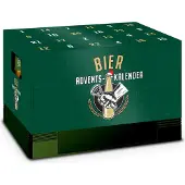 Itenga Adventskalender für Bierkasten klassisch grün gold weiß (Motiv 4) Bierkastenadventskalender