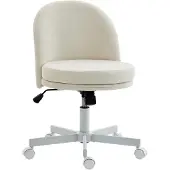 HOMCOM Homeoffice Stuhl Höhenverstellbar Schreibtischstuhl mit Chenille-Optik