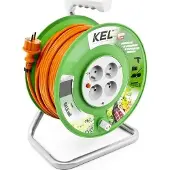 PLAST-ROL Trommelverlängerungskabel Standard Line 15m H05VV-F 3x1 4xGS 10A orange (W-98945)