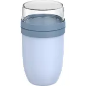 Mepal Müslibecher XL - 750 ml + 300 ml – Nordic blue - Müsli to go becher - joghurt becher - Ellipse Lunchpot