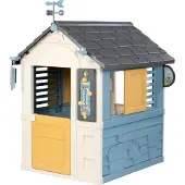 Smoby - 4 Jahreszeiten Spielhaus - Gartenhaus für Kinder ab 2 Jahre - Outdoor-Kinderhaus zum Spielen und Lernen rund um Wetter & Jahreszeiten