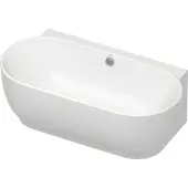 Duravit Oval-Badewanne Luv 180x95 cm matt Weiß, Vorwandmontage