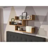MINIO go for it , Hängendes Bücherregal TIRI 3 in der Wotan Farbe 119 cm