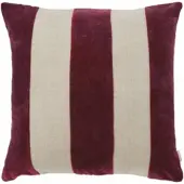 Fonq Stripe Zierkissen 50 x 50 cm - Aubergine