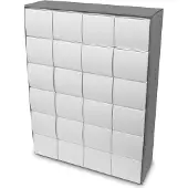 Itenga Adventskalender zum Füllen Quader XL 6x4 (außen grau)