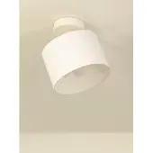 Licht-Erlebnisse Spot Stoff Metall E27 verstellbar Weiß Modern Strahler