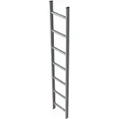 Zarges Schachtleiter 300mm lichte Breite 4 Sprossen Stahl verzinkt