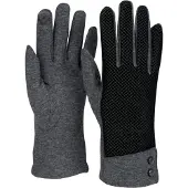 StyleBREAKER Baumwollhandschuhe "Touchscreen Handschuhe mit weichem Riffel Muster" 1 Stk.