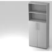 Hammerbacher Flügeltürenschrank Grau/ Grau 4032062000830