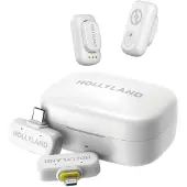 Hollyland LARK A1 Combo Elfenbeinweiß, mit USB-C-Empfänger + Lightning-Empfänger + Ladeetui