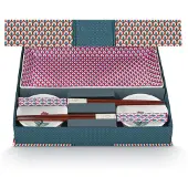 Pip studio Sushi Geschenkset ?Flower Festival", blau