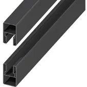 Traumgarten Sichtschutzzaun SYSTEM Senkrecht-Adapter 2er-Set anthrazit