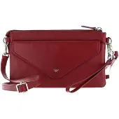 Golden Head Leder Handgelenktasche Umhängetasche Polo RFID Protect Mini-Tasche 8216 Rot dunkelrot