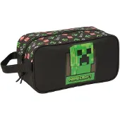 Safta Minecraft 29x15x14 Cm Schuhbeutel Grün Grün One Size