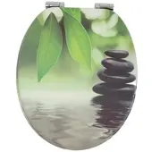 SINOBATH WC-Sitz mit Absenk-Automatik Zen Steine