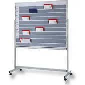 Eichner Mobile Planungstafel , für 45 Auftragstaschen, B 1550 x T 640 x H 1945 mm
