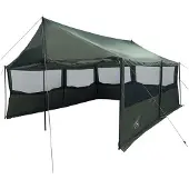 vidaXL Familienzelt Armeegrün 450 x 400 x 265 cm Polyester und Stahl