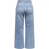 ONLY High-waist-Jeans "ONLMADISON HW BUTTON WIDE DNM GEN223NOOS" mit Knopf Details