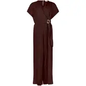 Cartoon Jumpsuit "Jumpsuit mit Schnalle", Damen, Gr. 34, EURO, braun (dunkelbraun), Obermaterial: 80% Viskose CV. 20% Leinen LI., Overalls Jumpsuit
