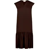 Cartoon Bodykleid "Casual-Kleid mit Flügelärmeln", Damen, Gr. 44, EURO, braun (dunkelbraun), Obermaterial: 100% Viskose CV., Kleider Bodykleid