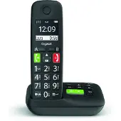 Gigaset S30852-H2921-B101, Analoges/DECT-Telefon, Kabelloses Mobilteil, Freisprecheinrichtung, 150 Eintragungen, Anrufer-Identifikation, Schwarz