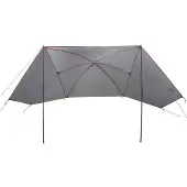 vidaXL Autozelt Grau und Orange 308 x 215 x 220 cm Polyester und Stahl