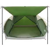 vidaXL Hütten-Zelt 8 Personen Grün Polyester und Stahl