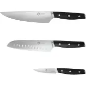 MasterChef Messerset mit 3 Kochmesser Profi Messer, Rostfreier Spezialstahl