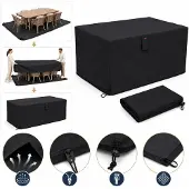 Home>it Garden Überzug für Gartenmöbel, L210×B155×H95 cm., schwarz