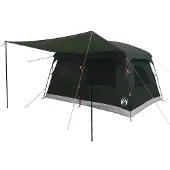 vidaXL Familienzelt mit Dach Olivegrün 320 x 210 x 180 cm Polyester