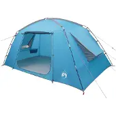 vidaXL Hütten-Zelt mit Dach Blau 400 x 210 x 180 cm Polyester