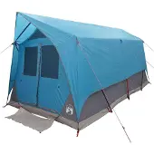vidaXL Tunnelzelt mit Dach Blau 8-Personen Polyester und Stahl