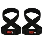 Gorilla wear Lifting Straps - Figure 8 - Schwarz