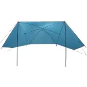 vidaXL Autozelt Blau 308 x 215 x 220 cm Polyester und Stahl