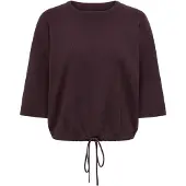 ONLY Kurzarmpullover "ONLSITERI SS LOOSE TIE O-NECK TOP CC KNT"