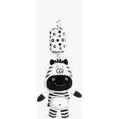 HOOGAR Little Zebra Aktivitätsspielzeug, Schwarz/Weiß, Babyspielzeug