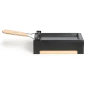 Livoo Raclette Set 2 Personen Teelicht Camping Kerzen Holz mit Holzspatel MEN395