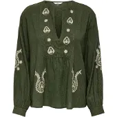 ONLY Onlmoon L/S Emb Top Wvn Noos