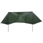 vidaXL Autozelt mit Dach Olivegrün 350 x 250 cm Polyester und Stahl