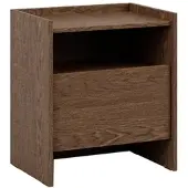 Petits-meubles NACHTTISCH Japandi Dunkles Holz