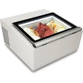CombiSteel Tischmodell Eisvitrine WEISS ÖFFNET AUF DER BEDIENSEITE