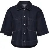 ONLY Onlcleo Life Ss Crop Dnm Shirt Pim Noos