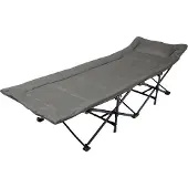 Bauhaus Klappbarer Wanderliegestuhl 187 × 68 cm, grau