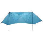 vidaXL Autozelt mit Dach Blau 350 x 250 cm Polyester und Stahl